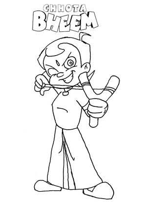 Free Printable Chhota Bheem Coloring Pages, Chhota Bheem Coloring